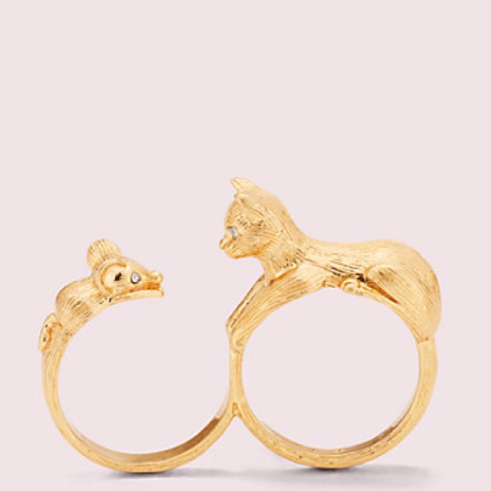 Kate Spade ♠️ NWOT Cat and Mouse Ring Size 7